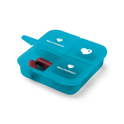 ROBERTS. Pill box with 4 dividers